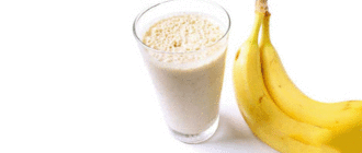 банановый молочный коктейль