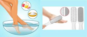 В домашних условиях обработать пятки самой